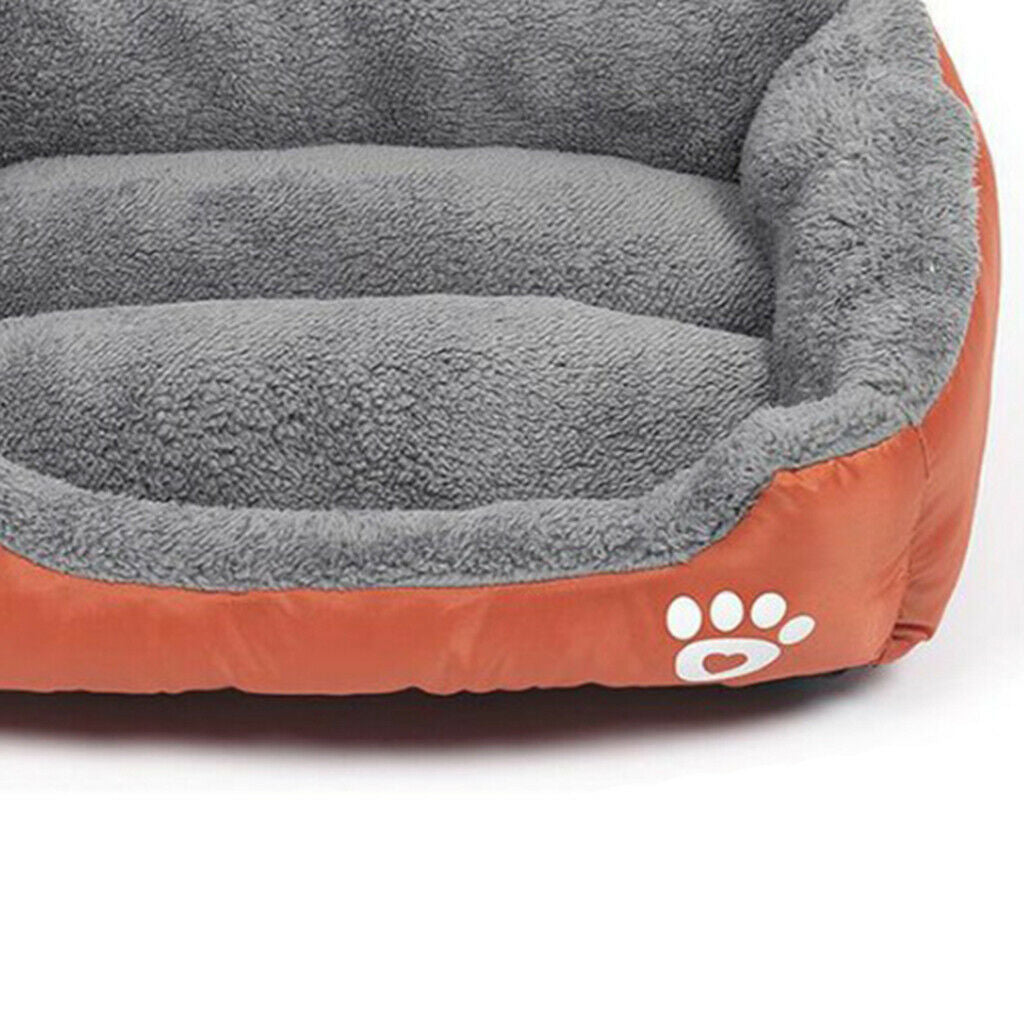 Warm Pet Dog Cat Bed Soft Plush Sleeping Bag for Small Meidum Dogs Orange_M