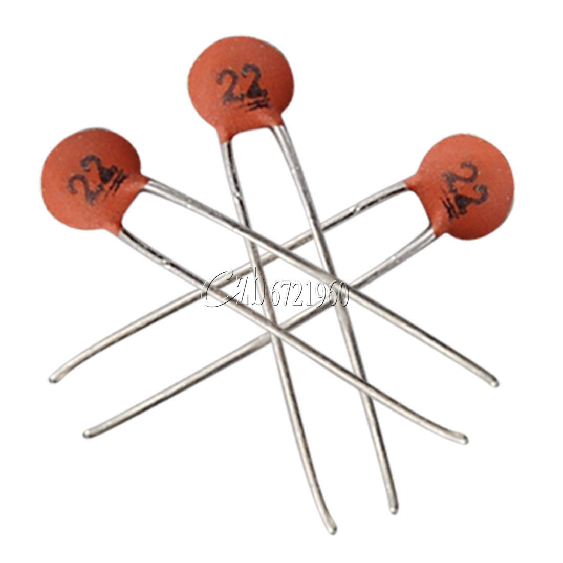 500PCS 22pF 50V DIP Ceramic Disc Capacitors