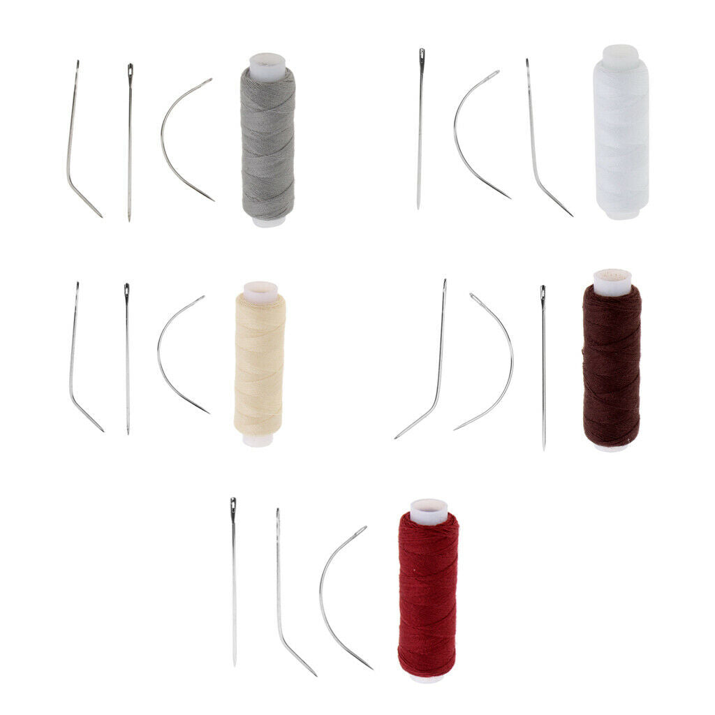 5pcs Cotton Hair Weaving Sewing Hair Decor Thread Hair Extension Track Weft