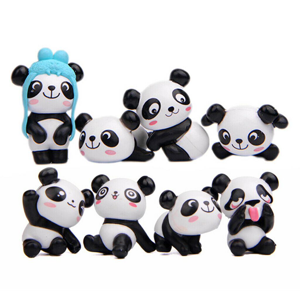 set of 8 Panda Refrigerator Magnet Kitchen Fridge Stickers Map Decor Gifts