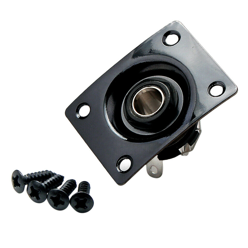 6.35mm Square Output Input  Socket Plate for LP SG Electric Guitar Parts