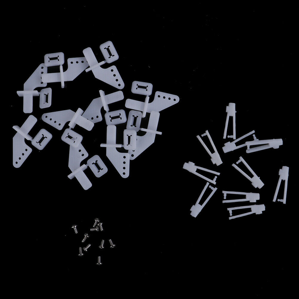 10 sets medium lock on nylon control horn and clevis 21mm set rud .l8