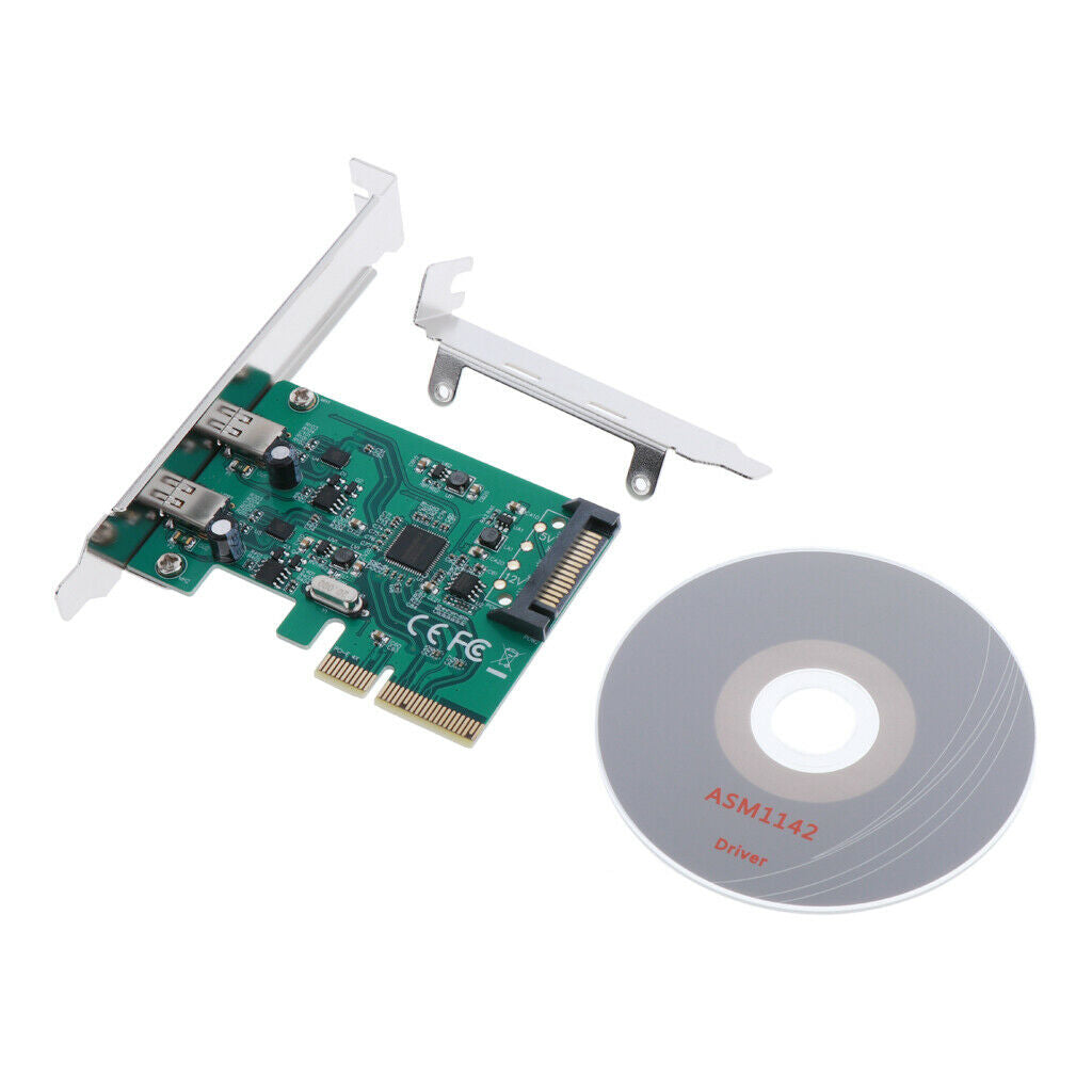 2 ports 10 GB / s USB3.1 Type C PCI Express 4x card PCIe adapter converter