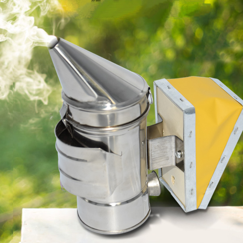 Beekeeping Tool Mini Stainless Steel Leather Smoke Sprayer Pointed Smoke Sprayer