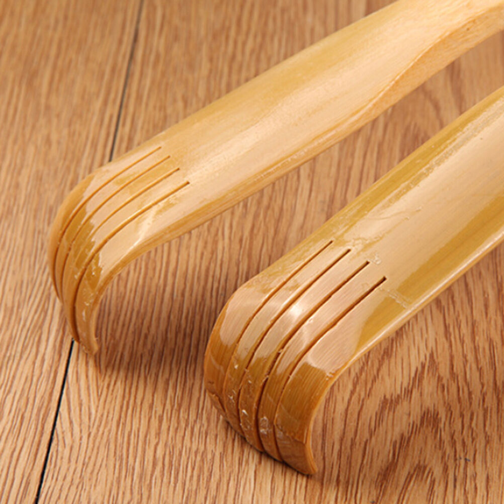 Handy Bamboo Massager Back Scratchers Wooden Body Stick Rollers Itch Relaxer BDA