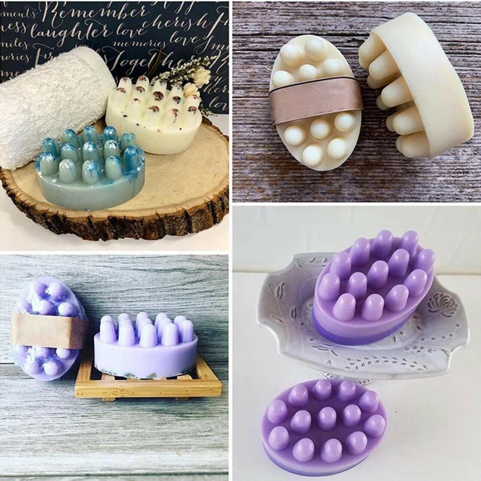 Silicone Soap Mold Handmade Soap Mold Nonstick for Soap Making DIY Craft