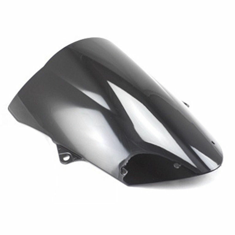 Motor Double Bubble Black Windscreen for Kawasaki Ninja ZX6R 09-16 ZX10R 2008-10