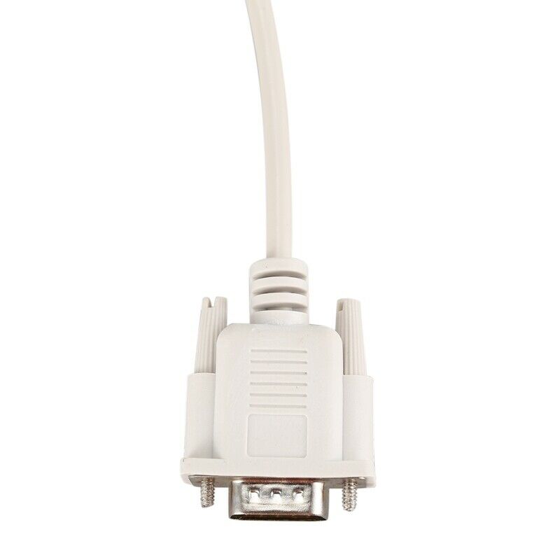 1.4M RS232 DB9 9 Pin Male to VGA Video 15 Pin Male Adapter Cable Light Gray N9Q8