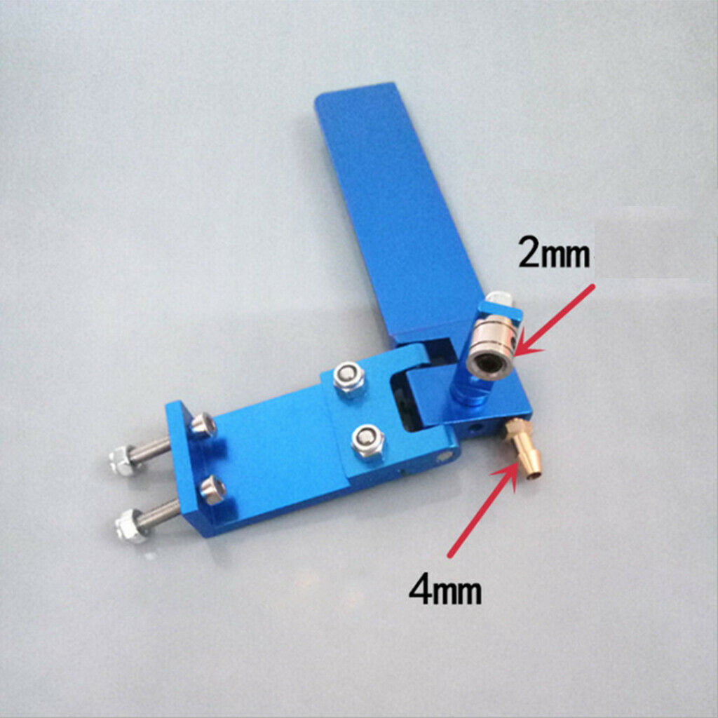 2pcs Aluminum Alloy 95mm RC Boat Rudder Water Pickup Absorbing Steering Blue