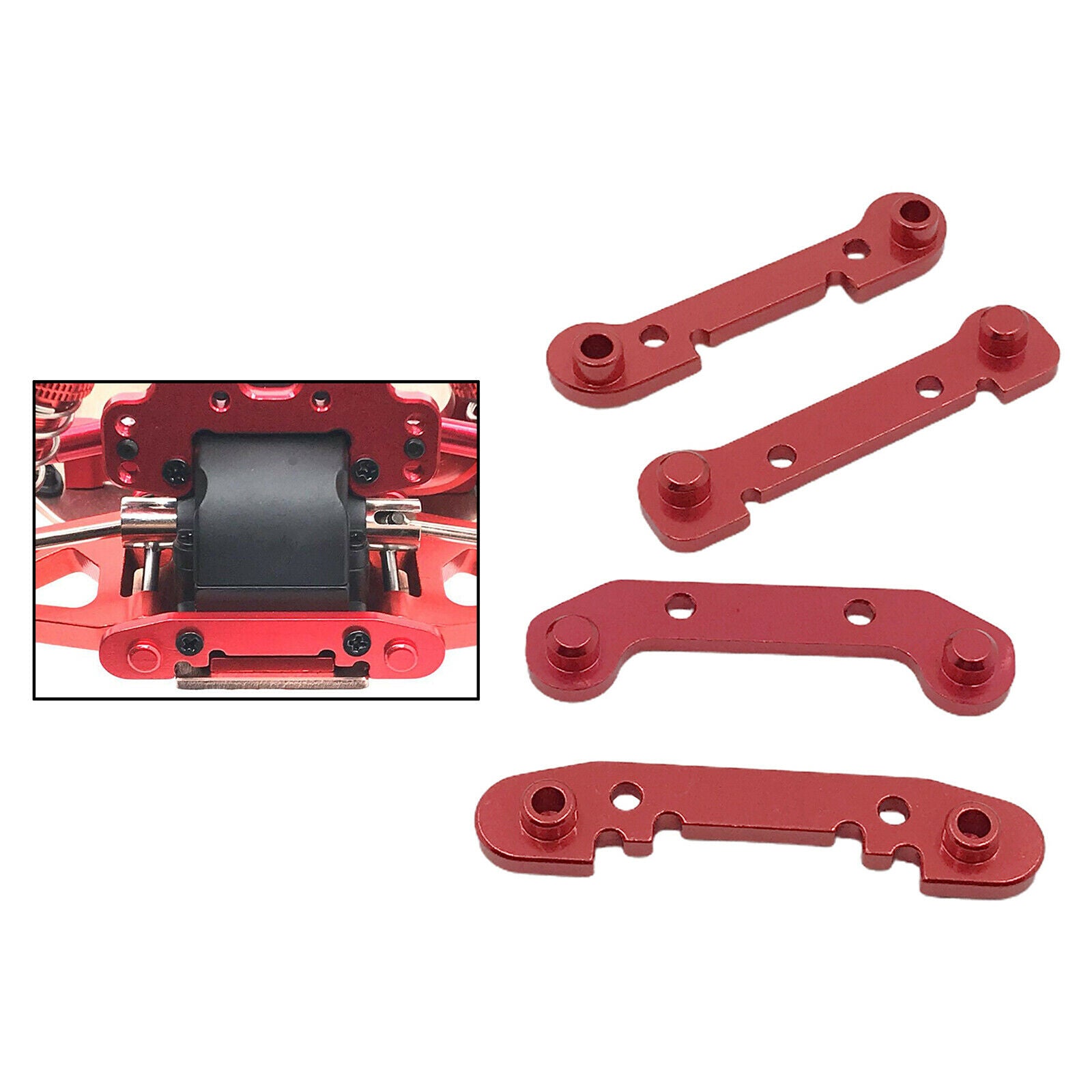 16x Reinforced Swing Arm RC Car Parts for 1:12 Wltoys 124018 124019 Replacements