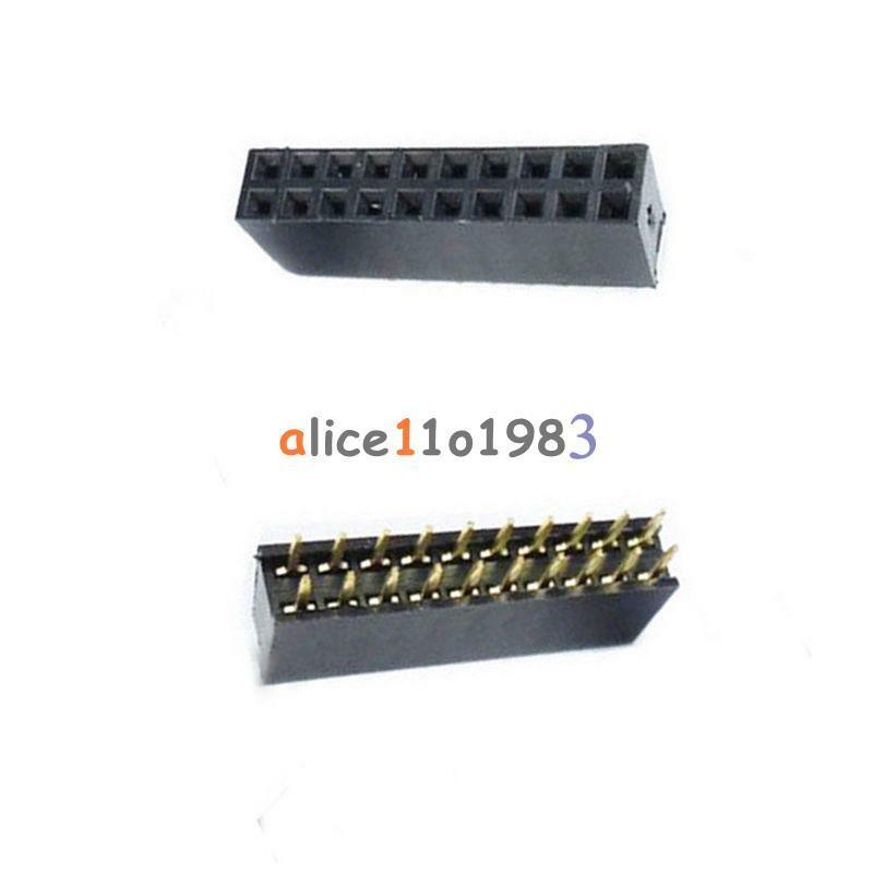 20PCS 2x10 20Pin 2.54mm Double Row Female Straight Header Pitch Socket Pin Strip