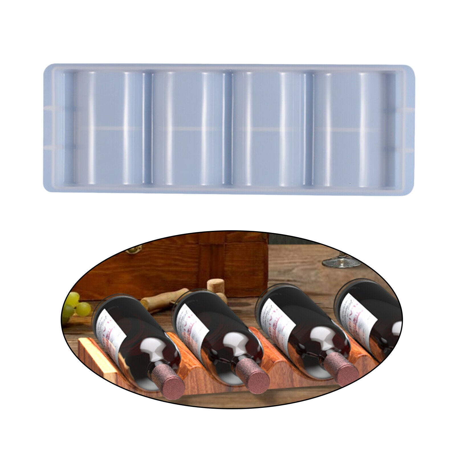 Wine Bottle Holder Mold Beverage Wine Rack Clay Mold Mould Art Supplies