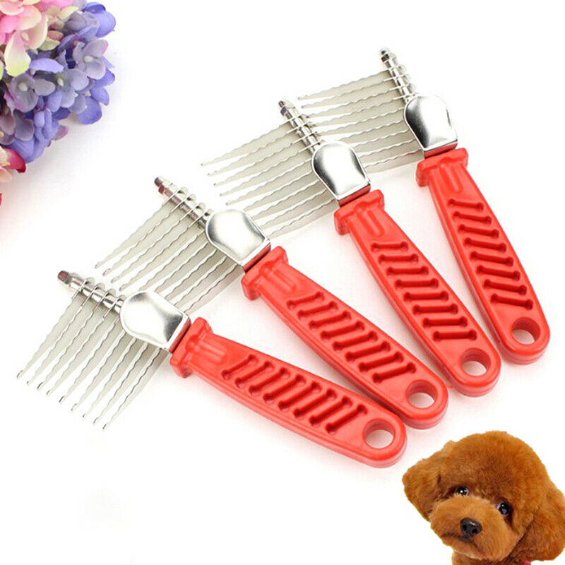 Pet Dog Cat Combs Long Thick Hair Shedding Remove Grooming Rake Comb Bru.l8