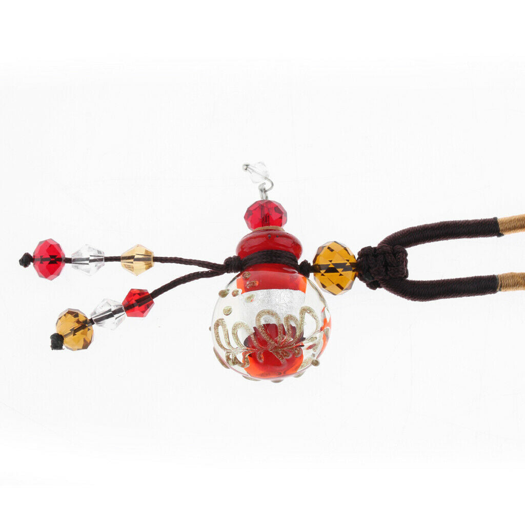 Essential Oil Bottle Necklace Mini Aromathera Perfume Pendant Red