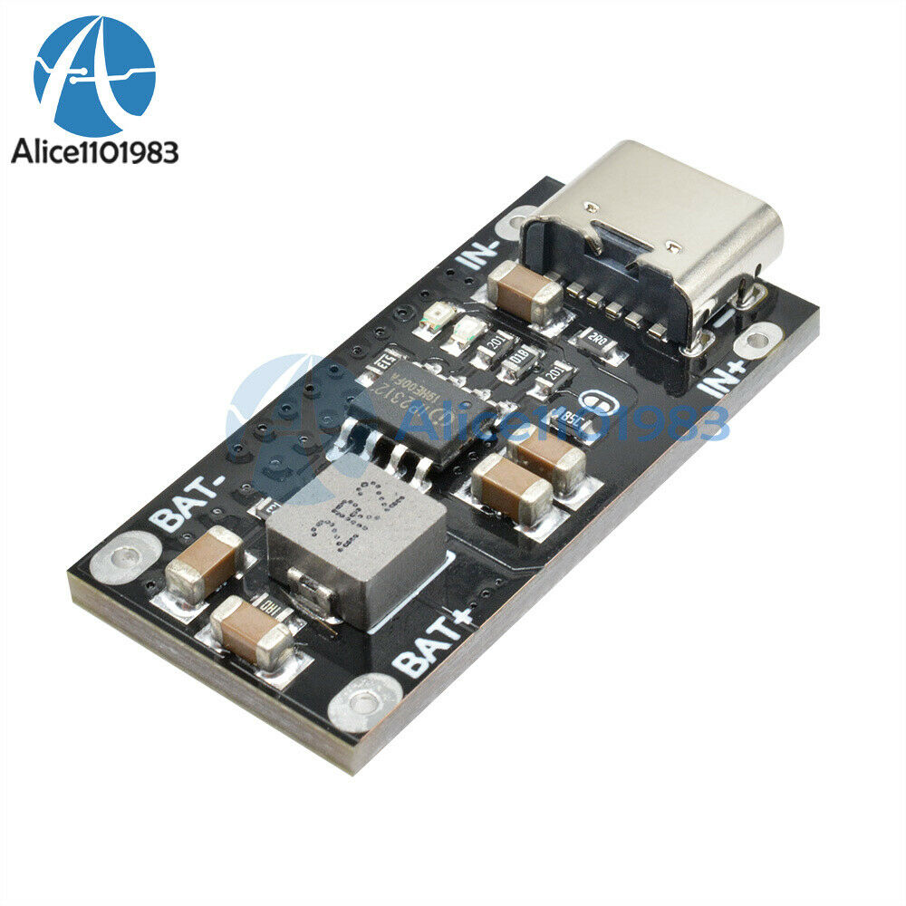 5V to 4.2V 3A  Polymer Ternary Lithium Battery Charging Board USB Type C Input