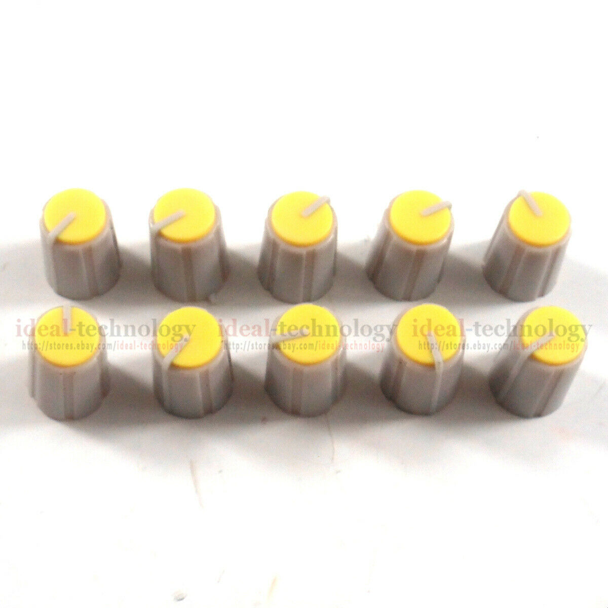 10pcs Rotary Potentiometer fader knobs For Allen & Heath GL2400 PA12 yellow