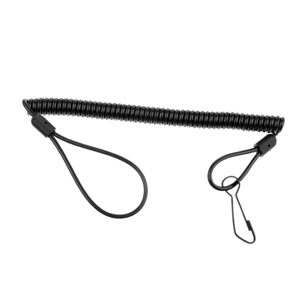 Boating Fishing Plier Lanyard Coiled Tether Retractable Steel Coil Lanyard
