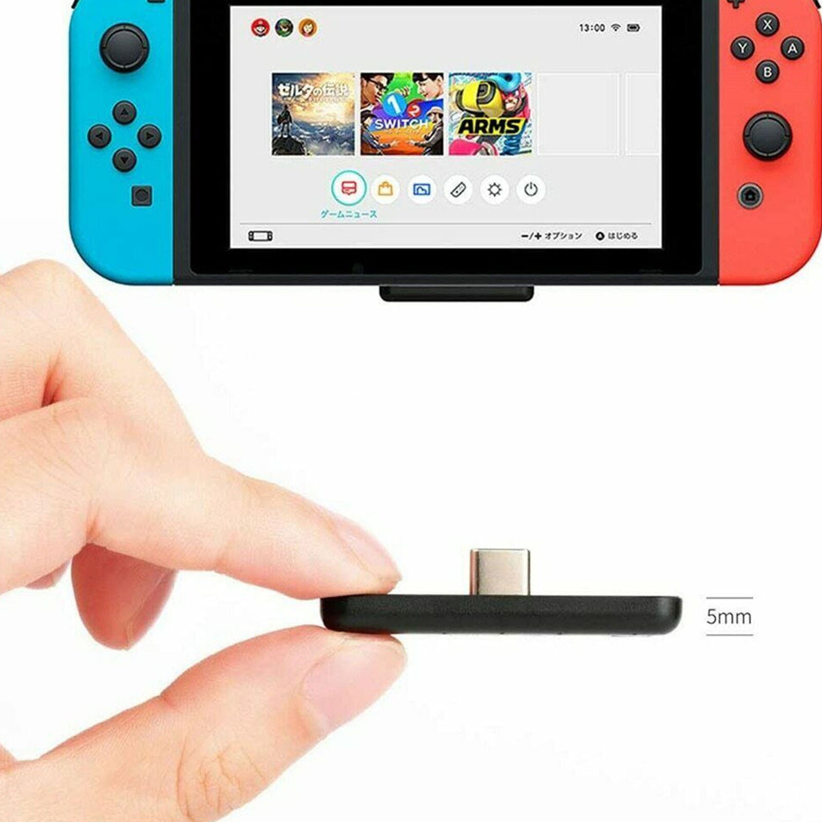For Nintendo Switch GULIkit Route Air bluetooth Adapter Audio Transmitter Type-C