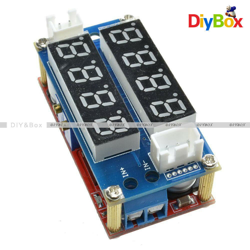 5A Adjustable CC/CV Step Down charge Module LED Panel Voltmeter Ammeter D