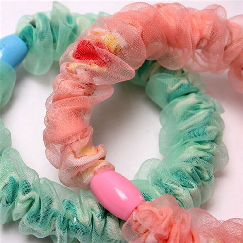 10x Girl Elastic Hair Ties Band Rope Ponytail Holder Hair Accessory Ho.l8
