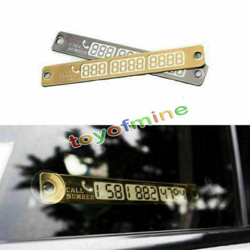 Luminous Car Parking Notification Phone Number Card Number Suction Plate Tool