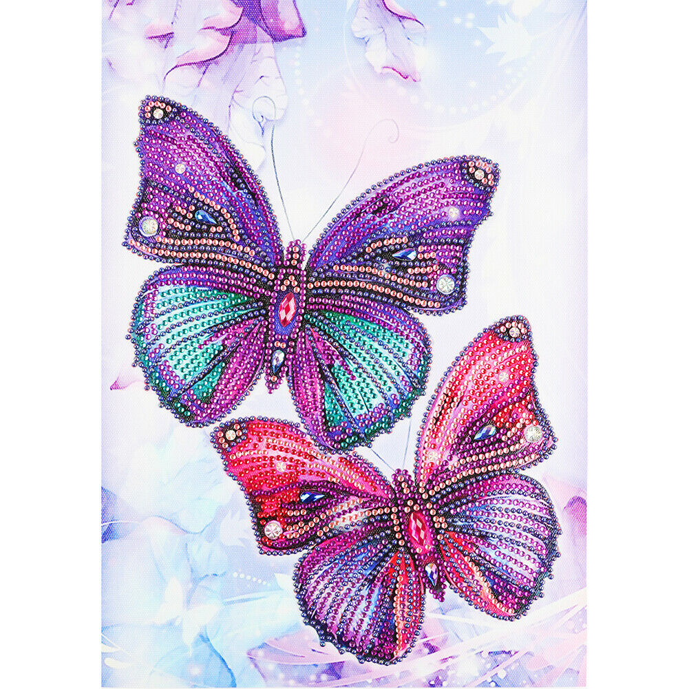 5D Special Shaped Butterfly Diamond Painting Cross Stitch Art Home Decor @