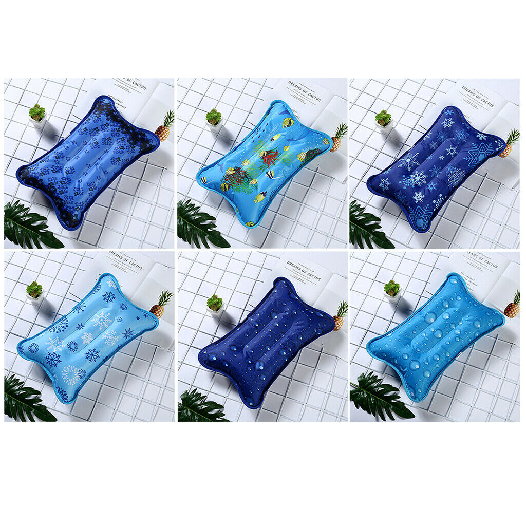 2 PVC Summer Cooling Pillow Home Office Sleep Nap Ice Pillow Seat Cushion 01