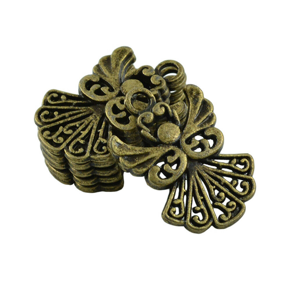 50 Bronze Angel Dangle Pendants Beads Charms for Necklace Bracelet Marking