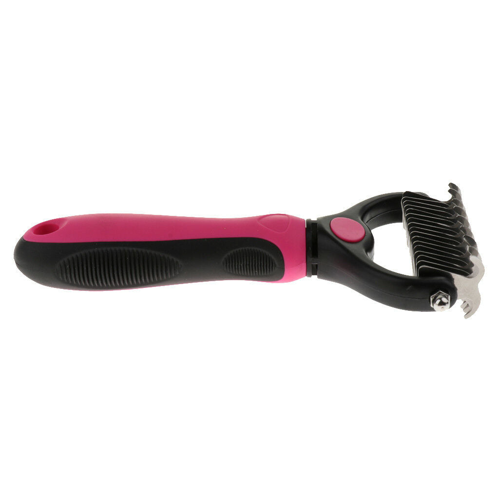 Plastic Hair Detangling Comb Remove Grooming Rake Brush for Pet Dog Cat