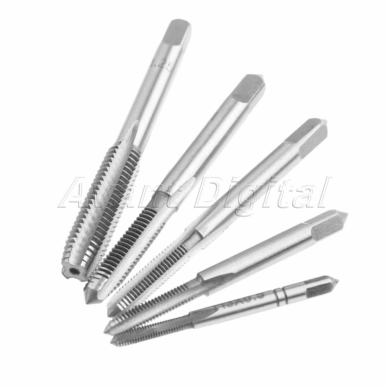 Durable M3-M8 Metric Screw Thread Tap Drill Bit Kit & Adjustable Tap Wrench Tool