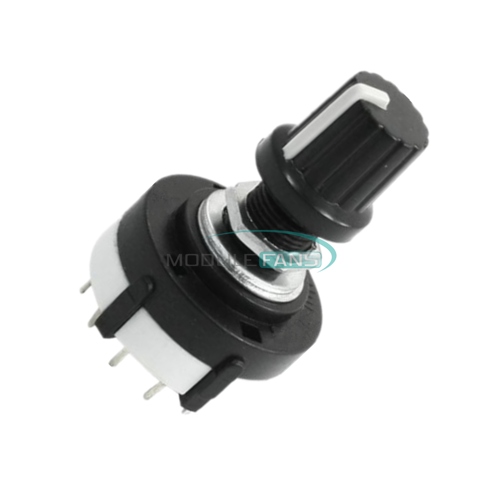 5PCS 3 Pole 4 Position Single Wafer Band Selector 3P4T Rotary Switch