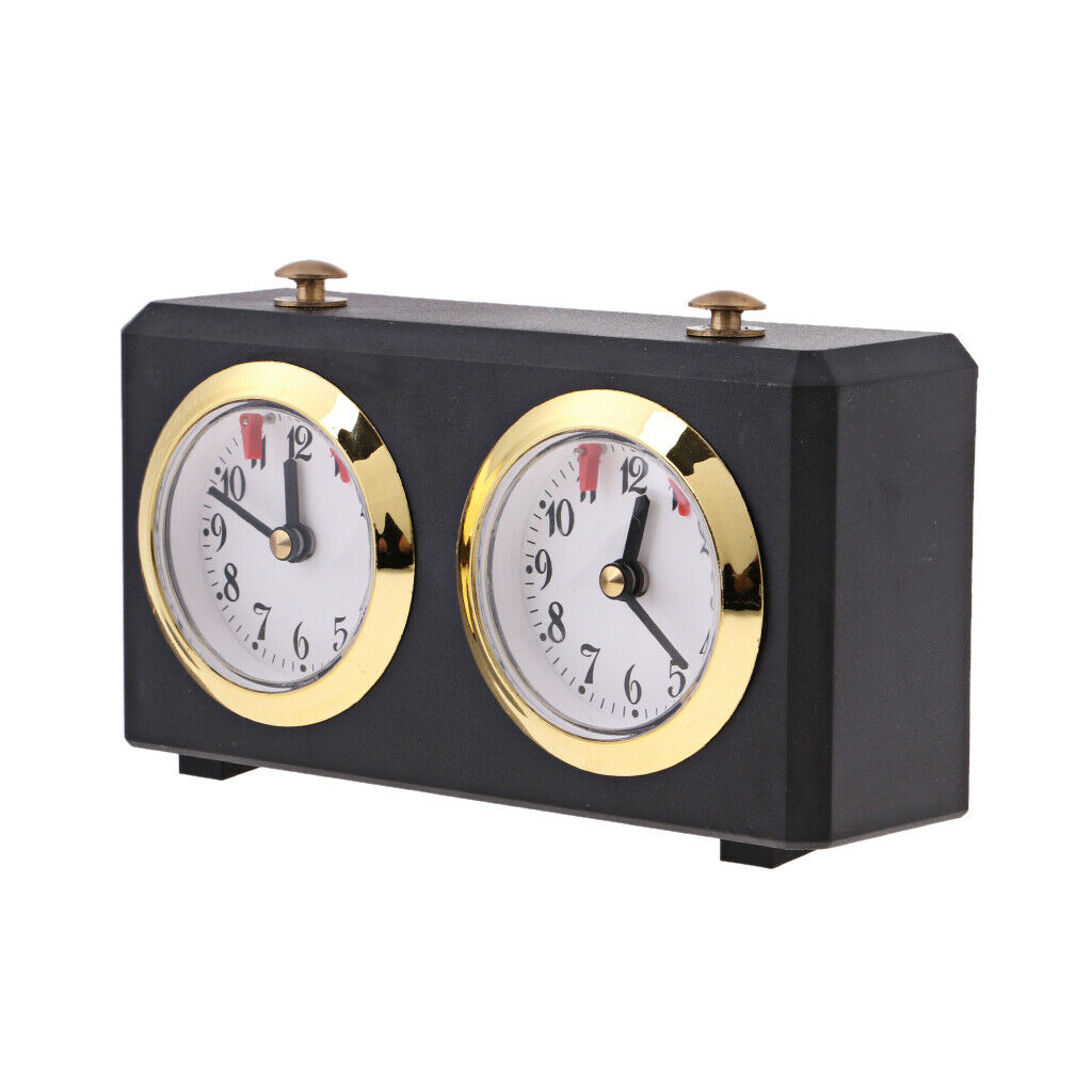 Table Black Casing Competition Game Chess Clock Mechanical Analog Wind-up