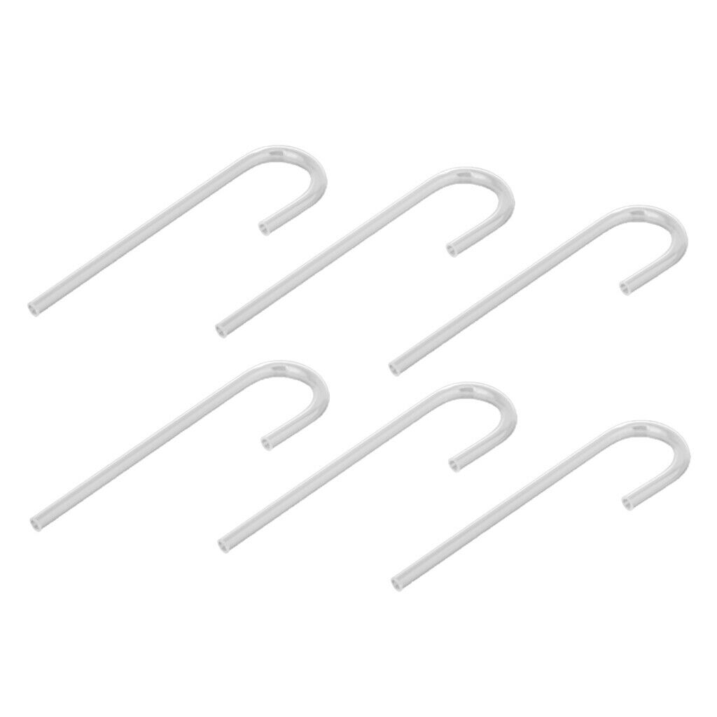 6pcs Acrylic Pipe U Shape Tube Bend for Aquarium Co2 System/Diffuser