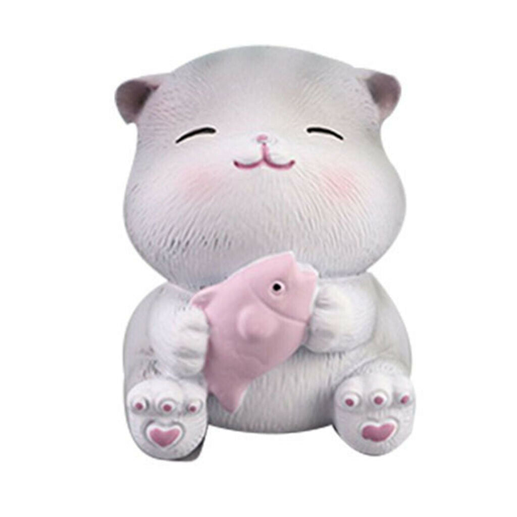 4pcs/Set Cat Furnishings Ornament Vivid for Desktop Bedroom Valentise Gifts