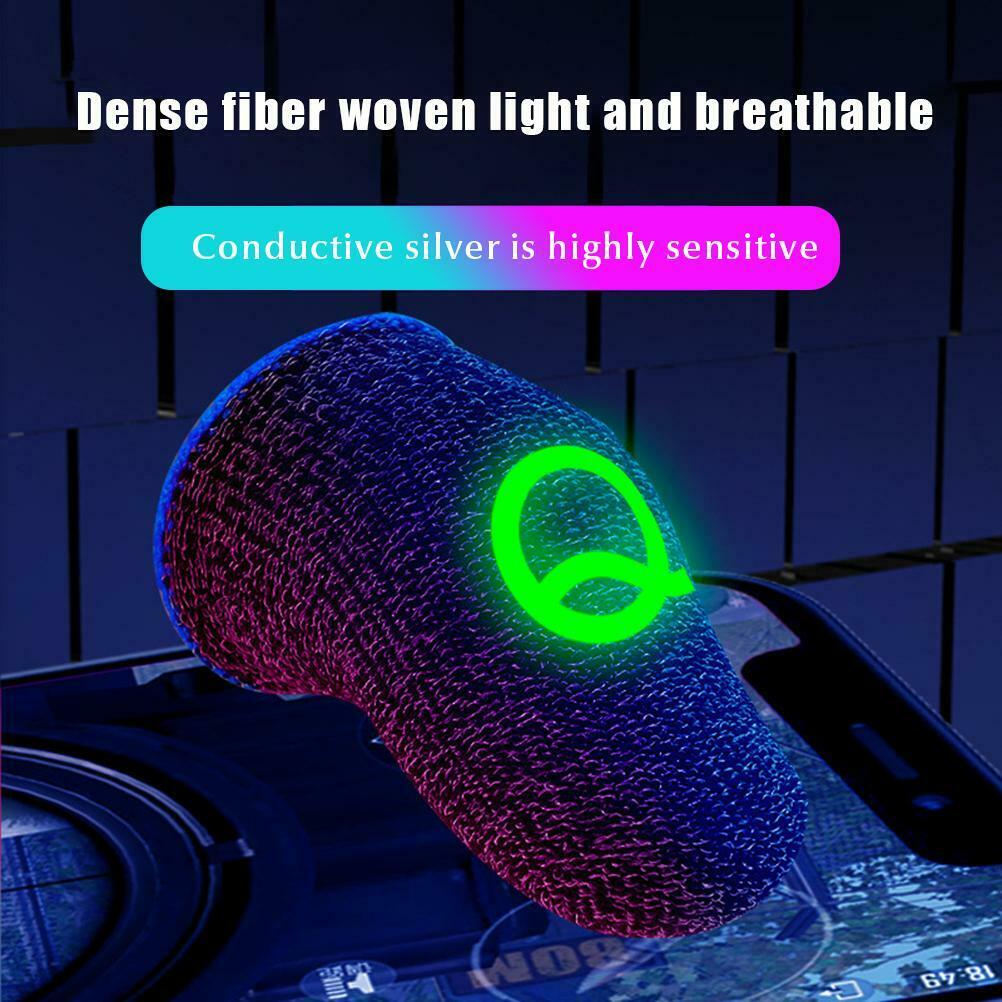 Luminous Mobile Gaming Controller Finger Sleeves Mobile Game Gloves Finger Cots