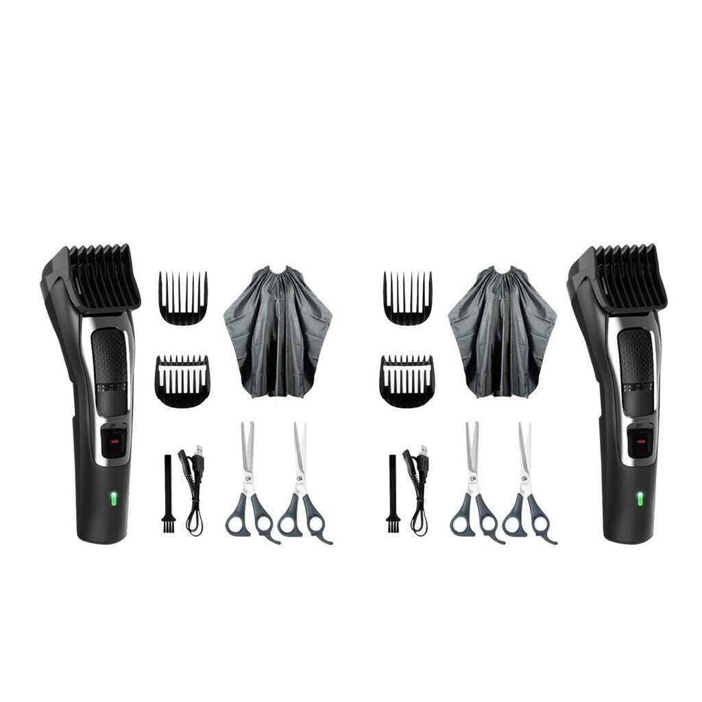 2x Professional Men Hair Balding Clipper Trimmer Barber Trimmer Self-Cut