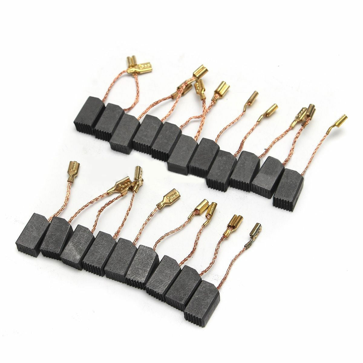 20pcs Graphite Copper Motor Carbon Brushes Kit For 100mm Angle Grinder 6*8*14mm