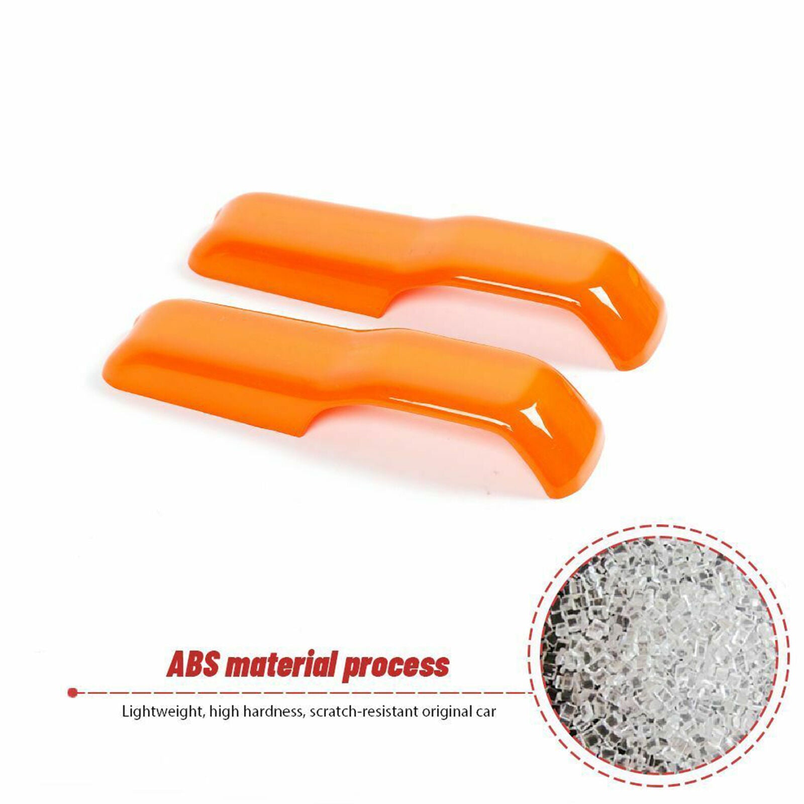 Engine Hood Hinge Cover Trim Accessories for 2018+ Jeep Wrangler JL JT Orange