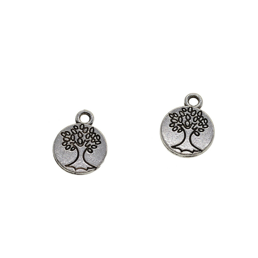 Wholesale 50 delicate tree of life Charm Pendant beaded Jewelry Making Craft