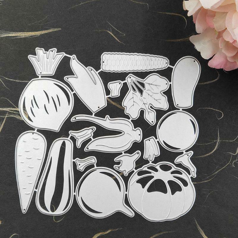 Vegetables Metal Cutting Dies Stencil Scrapbooking DIY Album Stamp Paper Emboss