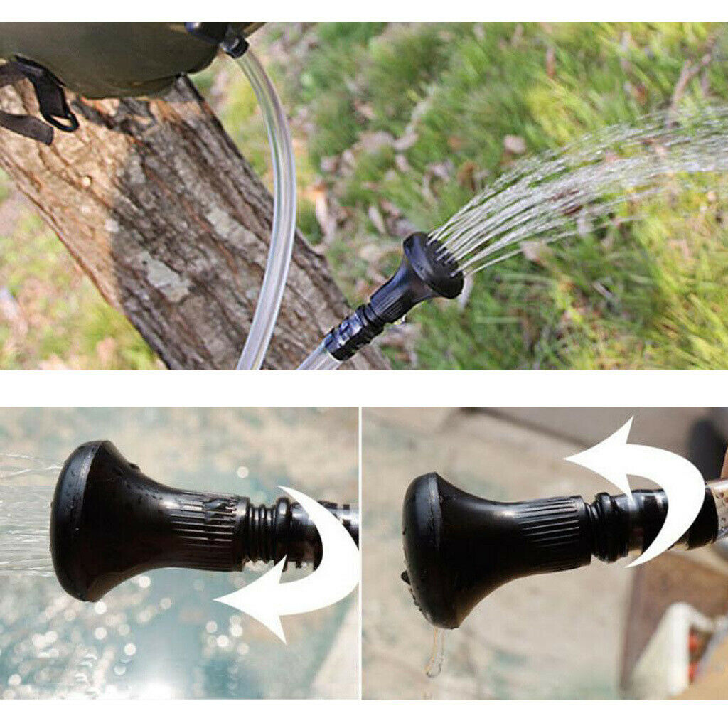 20L Portable Outdoor Camping Hiking Solar Energy Heated Camp Shower Pipe Bag