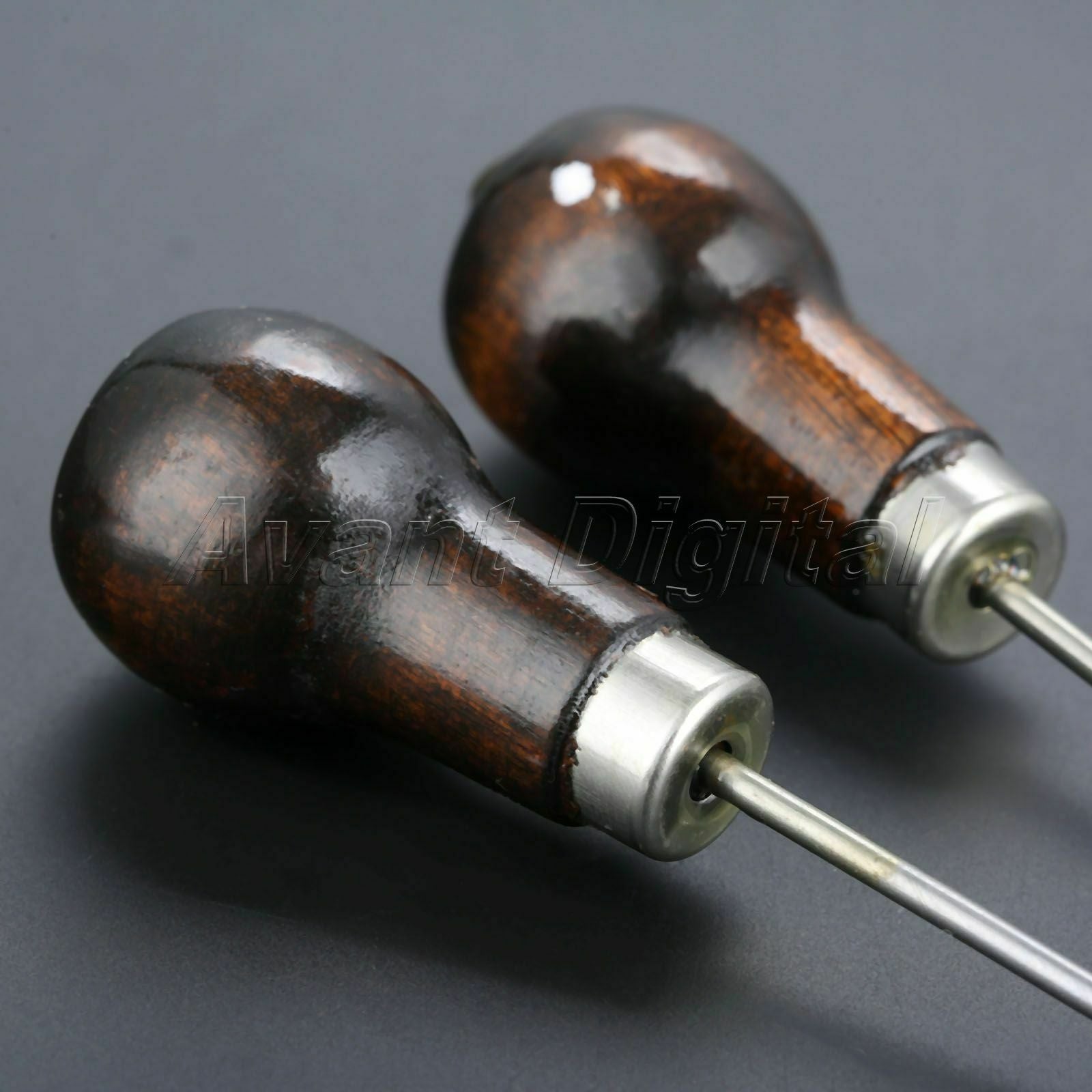 120mm Sewing Awls Leather Stitching Repair Tool 2Pcs Single Gourd Handle Pricker