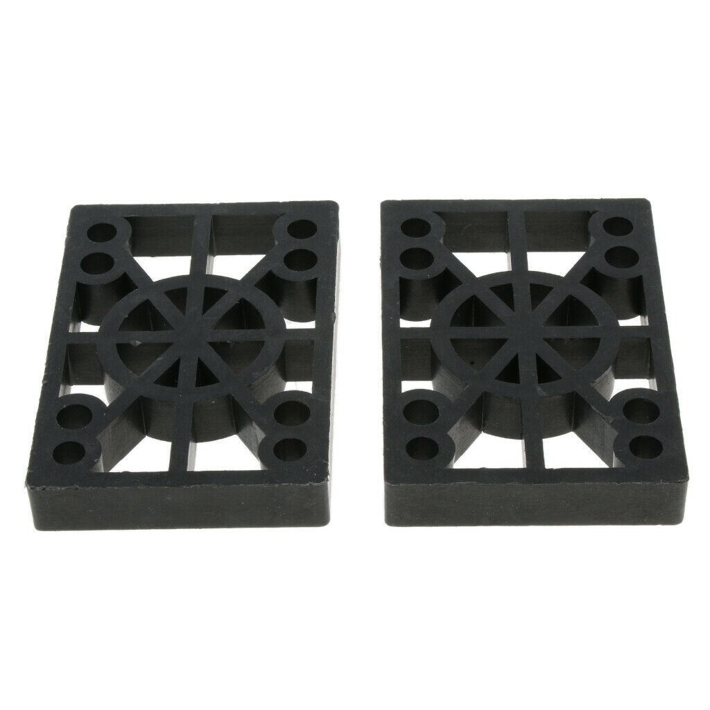 10X 2 Pcs Skateboard Riser Pads Longboard Rise Pads, Soft Longboard Shockpads,