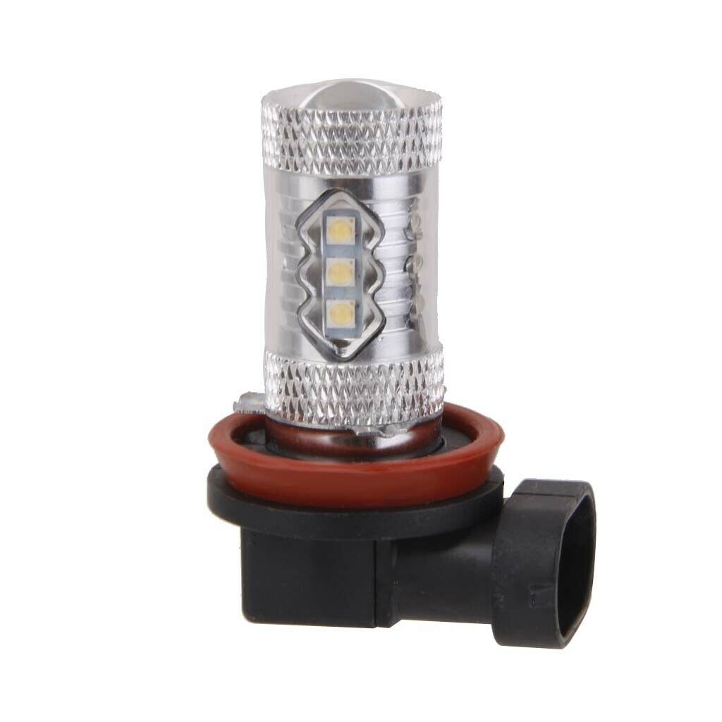 H8 80W 16-LED Headlight 6000K White High Low Beam DIY Fog Bulb Lamp