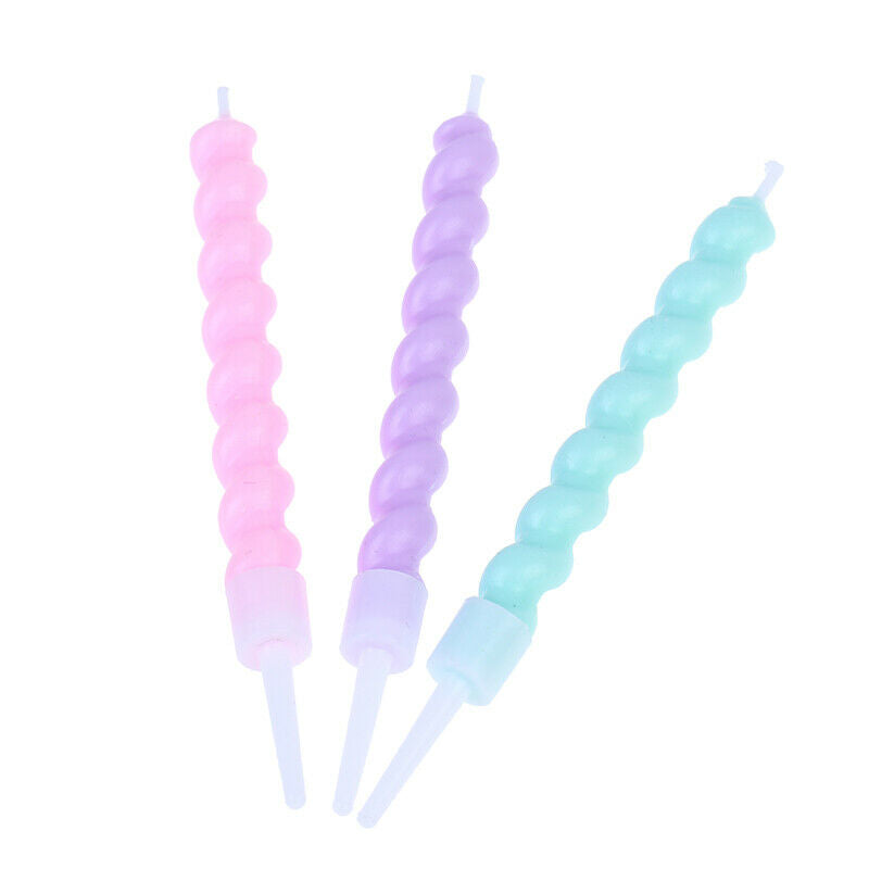 6pcs/set Creative Spiral Candle Cake Candle Baking Props Party Decorati.l8