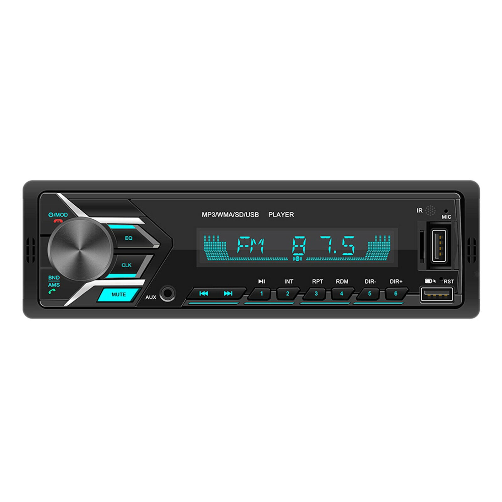 12V Digital Audio Bluetooth Car Stereo Media Receiver Support CD AM/FM