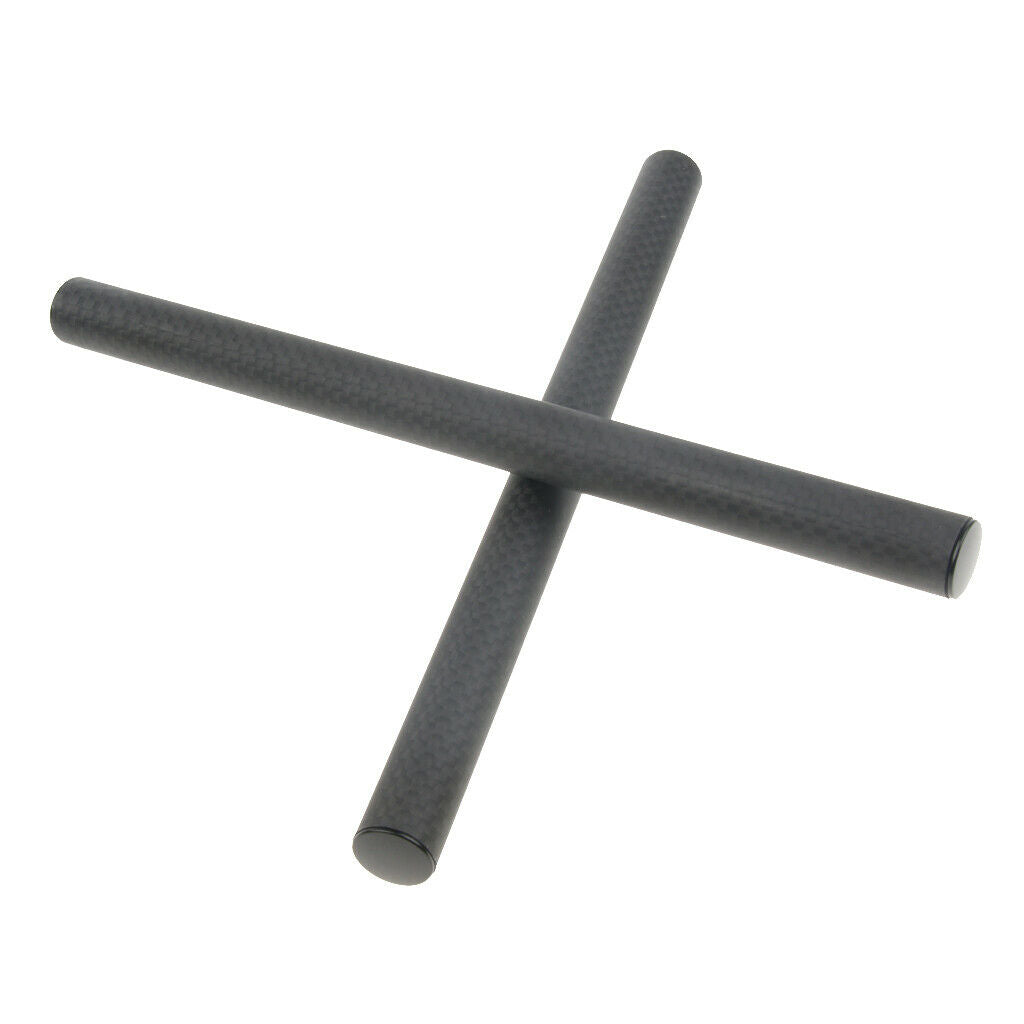 1Pair 15mm Carbon Fiber Rod for 15mm Rod Support System (non-Thread) 200mm