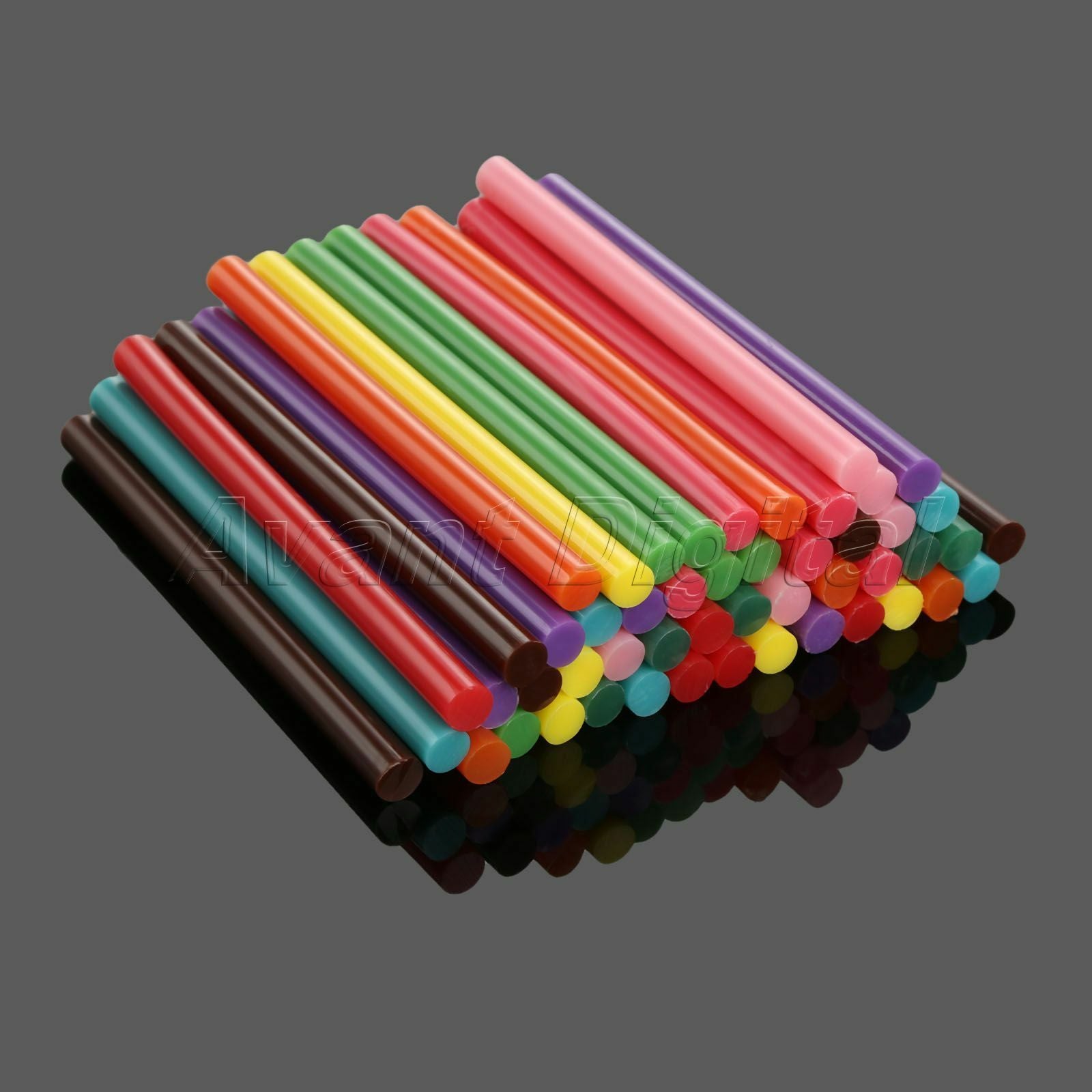 50Pcs Hot Melt Glue Adhesive Sticks 7*100mm For Heating Glue Gun 10 Colors