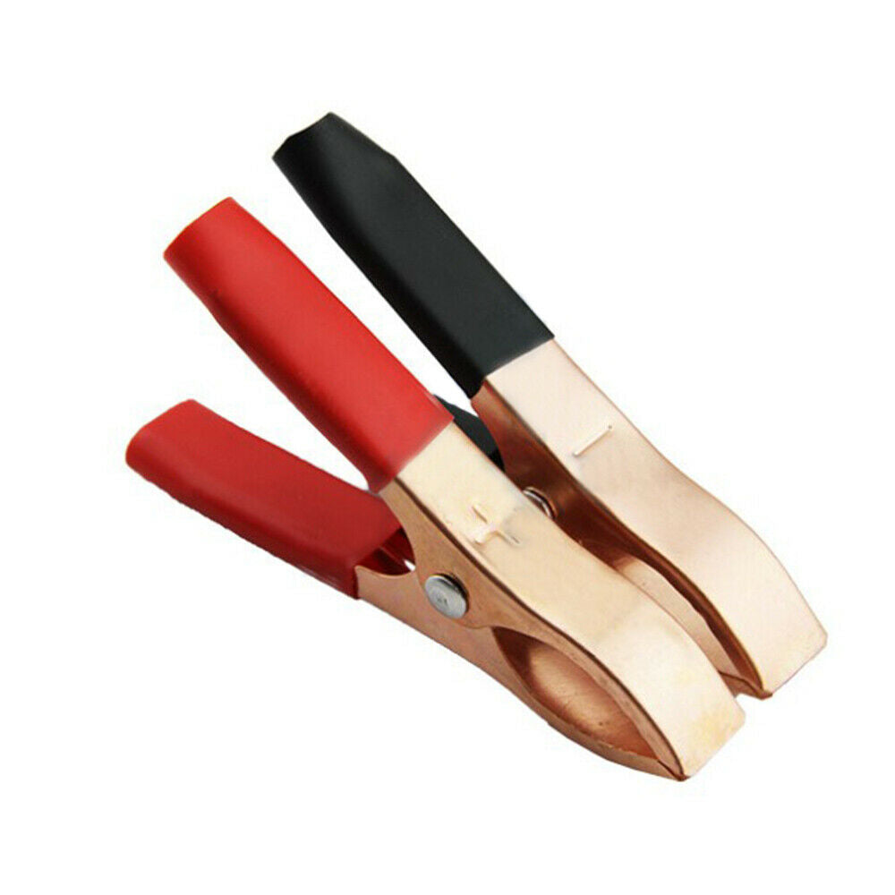 10PCS 30A Car Battery Clip Polishing Electroplating Copper Cables Alligator Clip