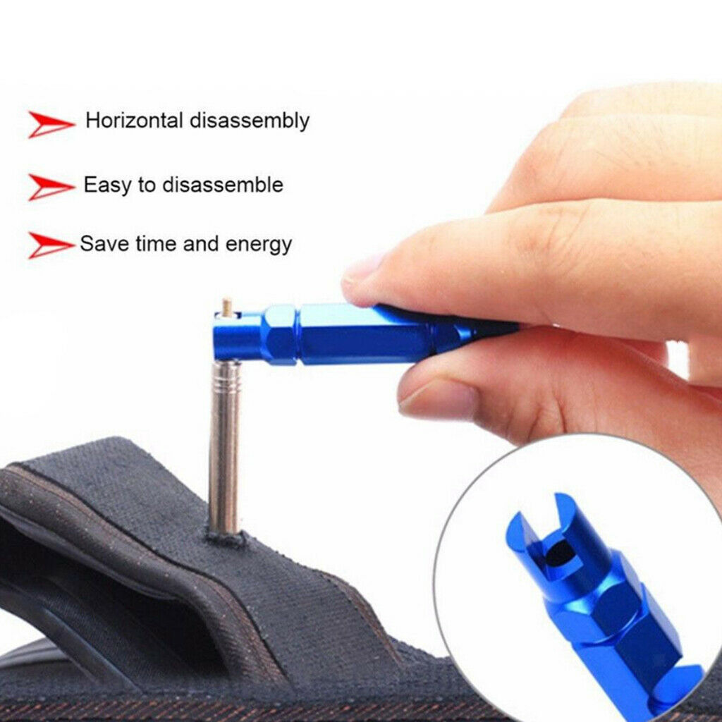 Aluminum Alloy Valve Core Removal Wrench Road Bike Accessories Universal Red